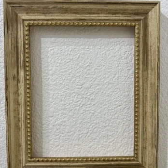 French Country Picture Frame Cream & Gold Bead Wall Frame Only 5×7 8×10 11×14 16×20 18×24 20×24