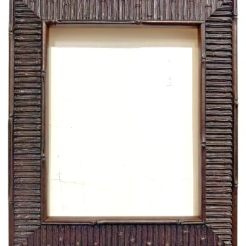 Tropical Picture Frame – Black Rattan for Tiki Art or Photo 8×10 11×14 16×20 18×24 20×24