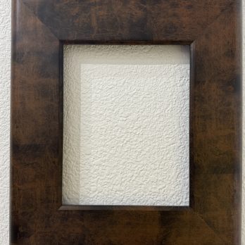 Country Picture Frame – Brown Faux Leather for Photo, Art, Painting, 6 sizes