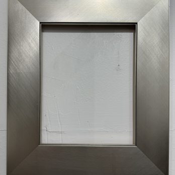 Brushed Silver Wood Picture Frame 3″ wide 8×8 notforsale