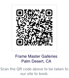 Book a picture framing consultation at Frame Master Galleries Palm Desert